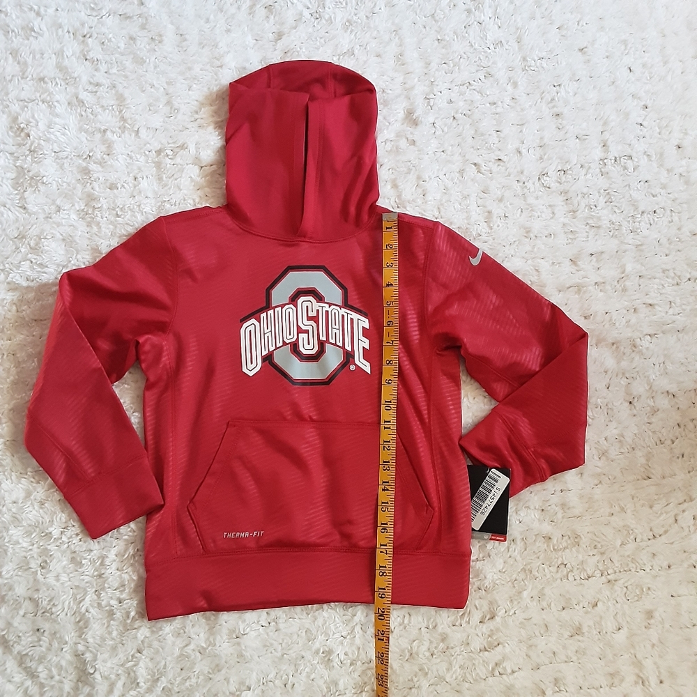 Nike Youth Ohio State Buckeyes Thermal Hoodie NEW - Picture 2 of 6